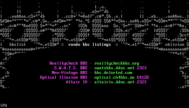 Random BBS list